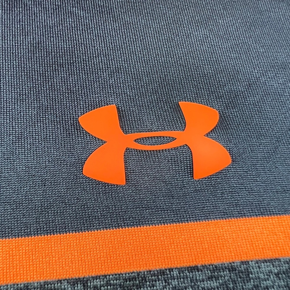 UNDER ARMOUR Playoff Polo Shirt Mens Small Navy Blue Colorblock Gym Golf Active - Picture 14 of 16